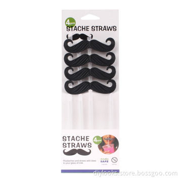 Funny Sell Meng Arab Beard Plastic Straws